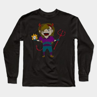 Halloween pictures on t-shirt for kids devil Long Sleeve T-Shirt